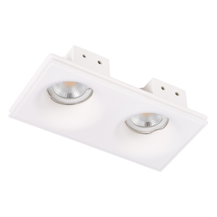 Светильник встраиваемый из гипса Белый GU10 2*50W IP20 L200xW100xH45 180-240V Без ламп ST254.328.02