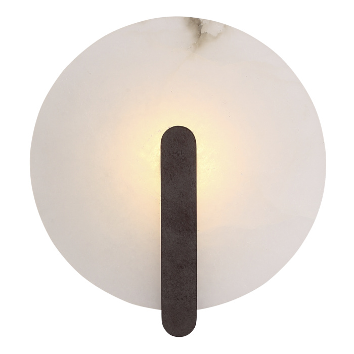 Светильник настенный ST-Luce патинированный металл/алебастр LED 1*5W 3000K SL1195.701.01