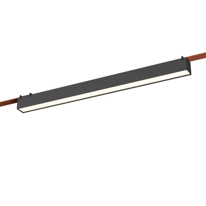 Светильник трековый Черный LED 1*24W 4000K 1 200Lm Ra90 120 IP20 L642xW40xH45 48V ST456.446.24