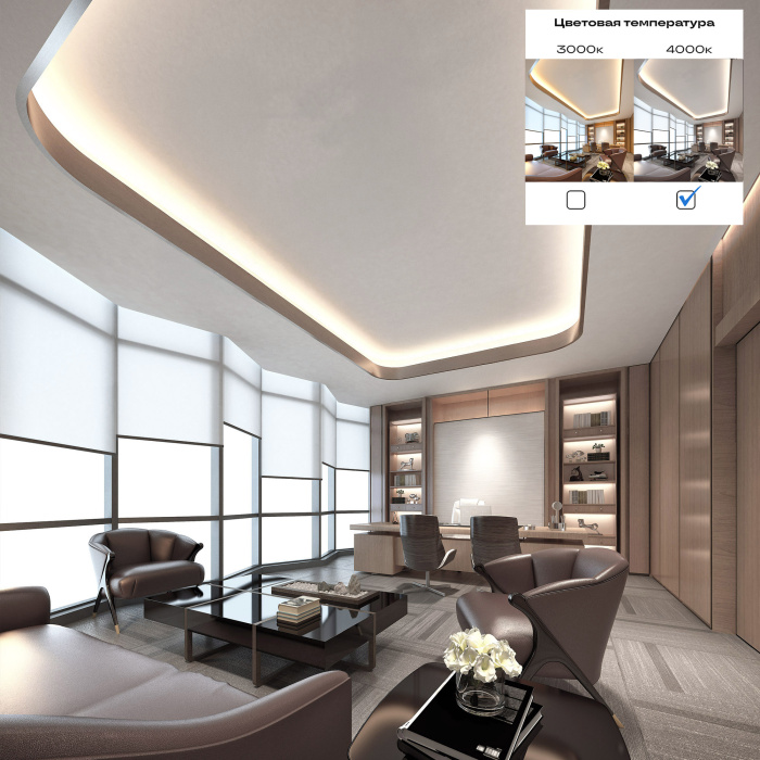 Светодиодная лента - -*14,4W 4000K 1 470Lm Ra90 IP20 L1 000xW10xH2 24VV ST1001.414.20