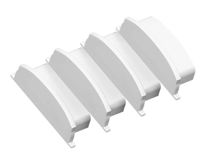 Заглушка для накладного гибкого алюминиевого профиля GP1600 (комплект 4шт) Ambrella light GP8200