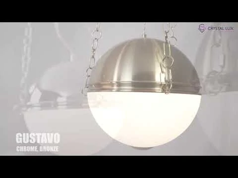 Светильник подвесной Crystal Lux GUSTAVO SP3 CHROME