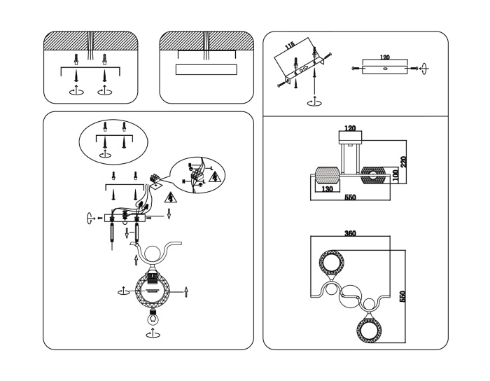 Потолочный светильник Ambrella light TR80161