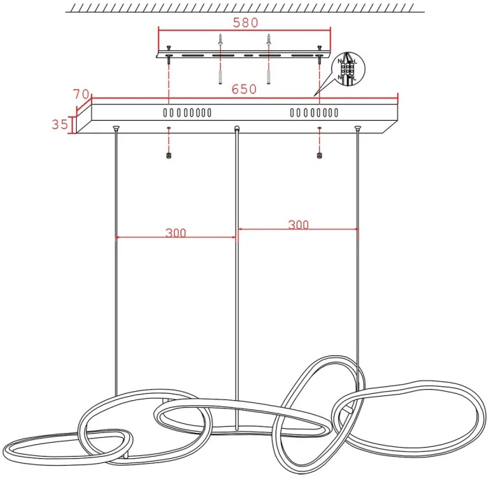 Люстра Kink Light Сена 07609-5AL,12