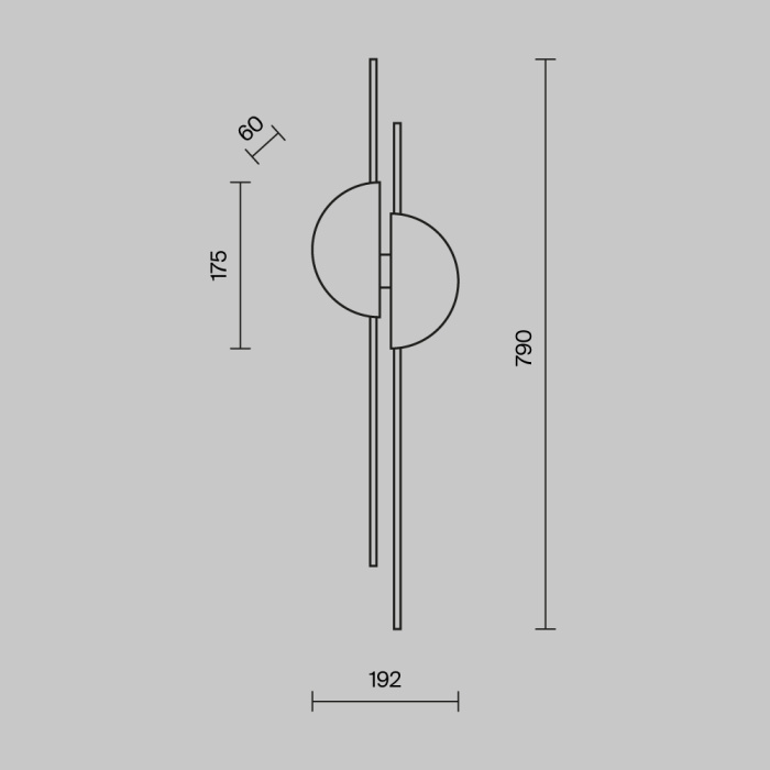 Бра Maytoni Skyline MOD179WL-L22BS4K