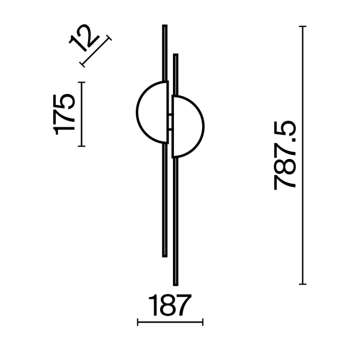 Бра Maytoni Skyline MOD179WL-L22BS4K