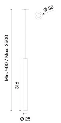 Подвесной светильник Leds C4 CANDLE IIIIIIII