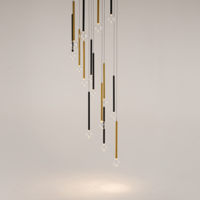 Каскадная люстра Maytoni Bubble dream MOD383PL-L40BBS3K