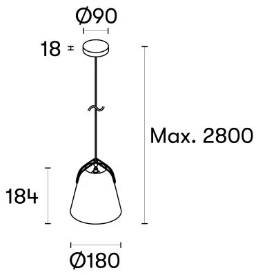 Подвесной светильник Leds C4 NAPA