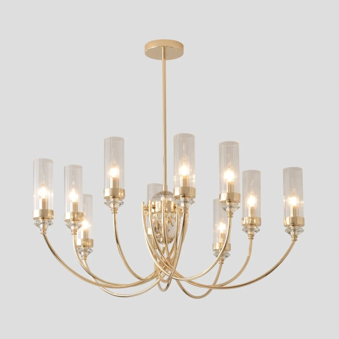 Люстра на штанге Crystal Lux SECRET SP10 GOLD