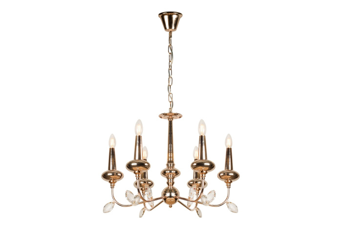 Подвесная люстра iLamp Dames 1020-6 Золотая