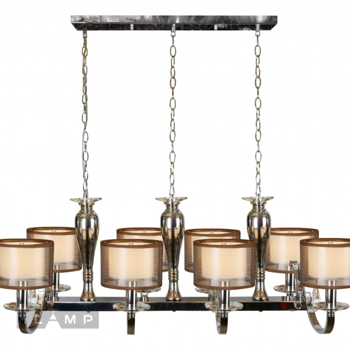 Подвесная люстра iLamp Mario RM16001/8P Хром