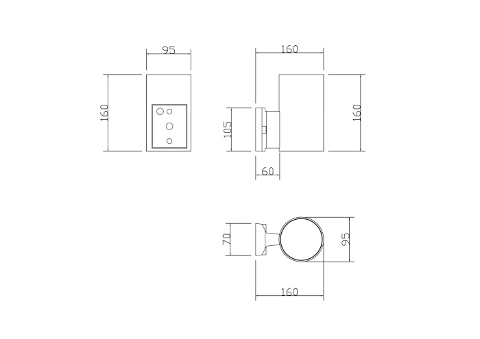 Светильник настенный Maytoni Rando O419WL-01B