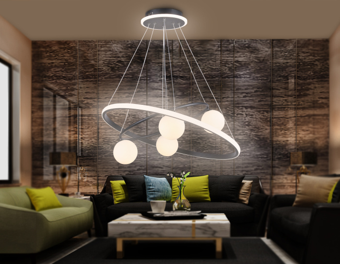 Подвесной светодиодный светильник со сменной лампой и с пультом управления Ambrella light FL66323