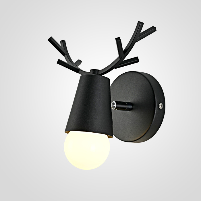 Бра с рожками DEER A Black ImperiumLoft