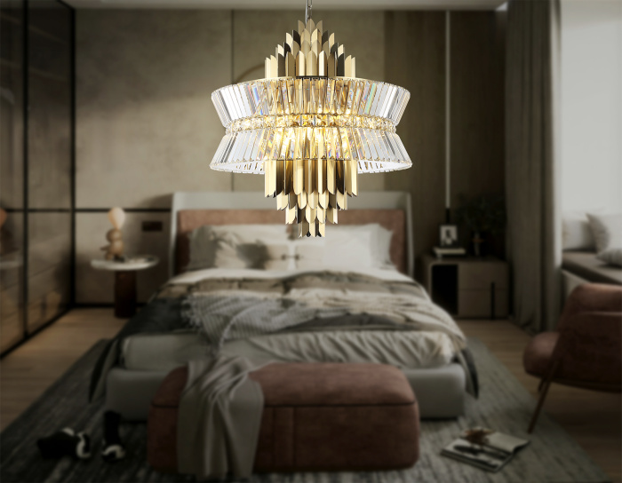 Подвесная люстра с хрусталем HIGH LIGHT AMBRELLA LIGHT LH41023