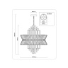 Подвесная люстра с хрусталем HIGH LIGHT AMBRELLA LIGHT LH41023