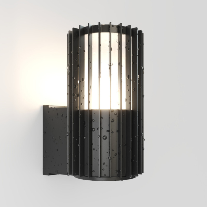 Настенный уличный светильник FARSUN DK9722-BK