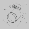 Трековый светильник Maytoni Polar TR088-1-GX53-B