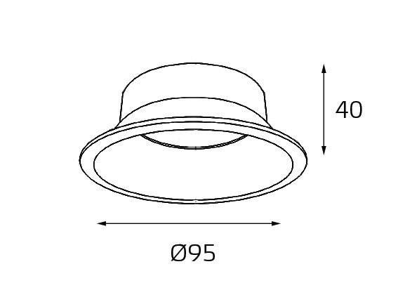 Отражатель для светильника Italline reflector for 3160 gold