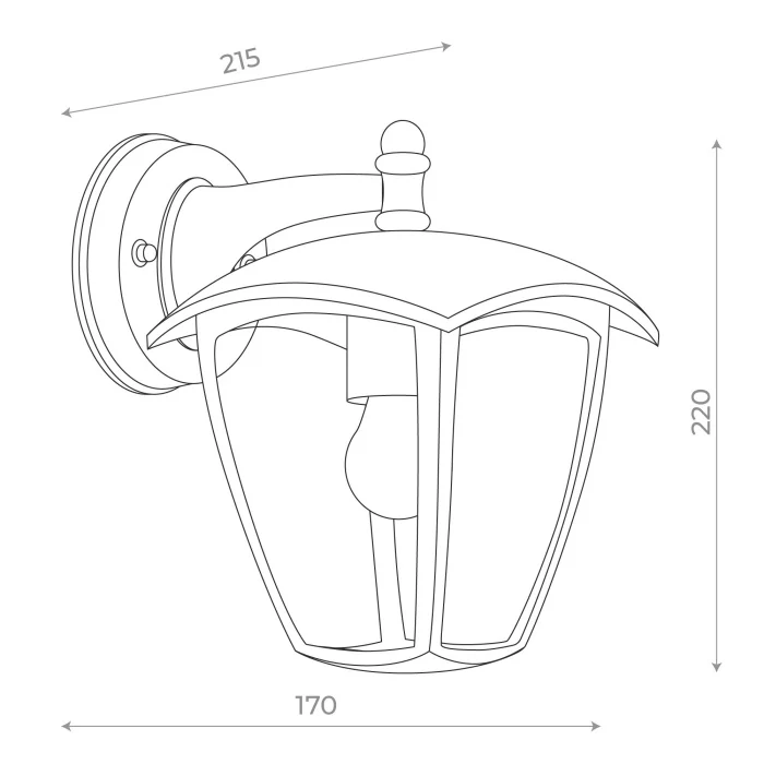 Светильник уличный настенный SL081.411.01 ST LUCE