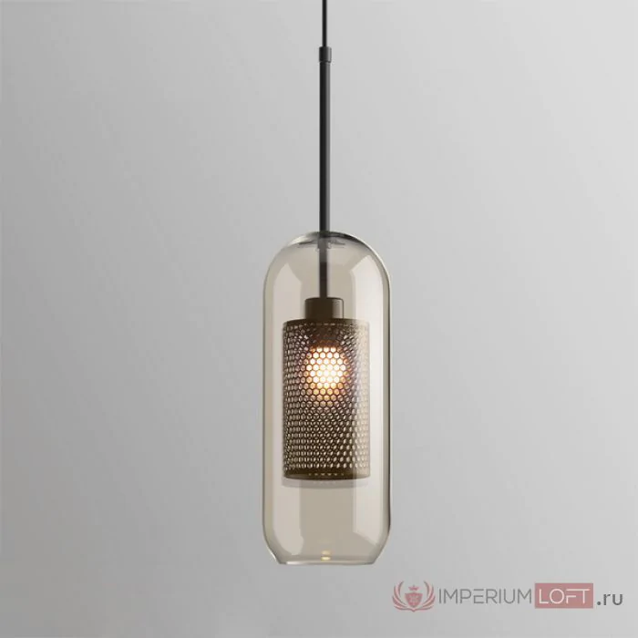 Подвесной светильник CATCH AMBER Cylinder S D12 ImperiumLoft