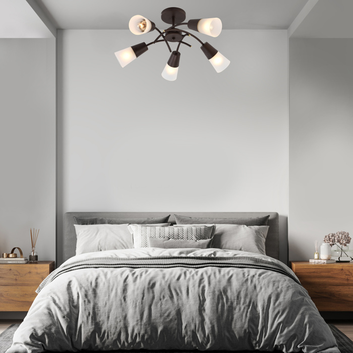 Потолочная люстра на штанге CALLA ESCADA 1109/5P Wenge