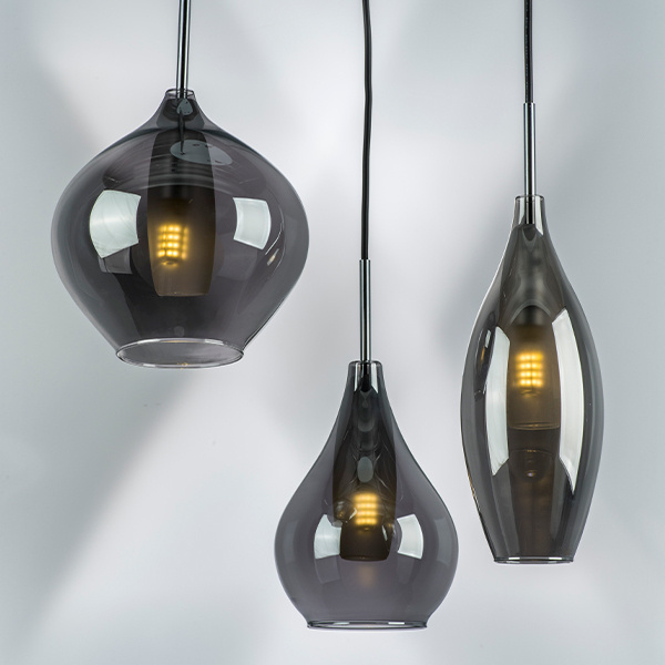 Подвес PENTOLA 3х25W G9 ХРОМ/ДЫМЧАТЫЙ (в комплекте) 803057 (MD2098А-3S)