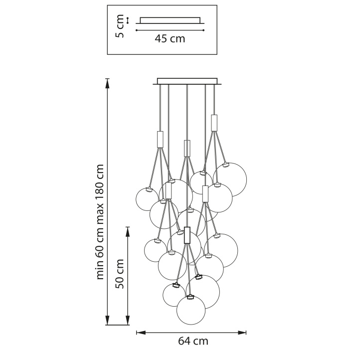 Люстра подвесная Sferetta Lightstar 801189