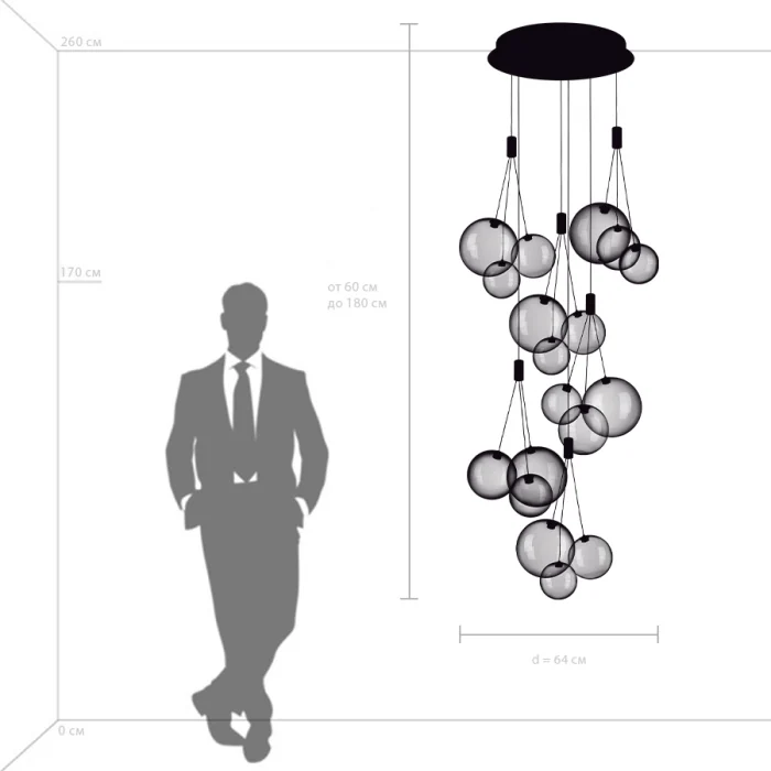 Люстра подвесная Lightstar Sferetta 801189