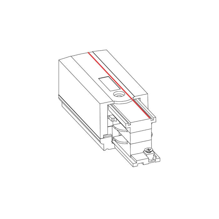 Заглушка с питанием для трехфазной трековой системы левая Nowodvorski Ctls Power White 8232