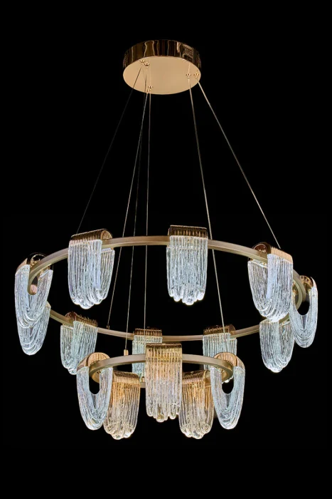 Подвесная люстра Leon Cascade LE7717/10+5 Gold