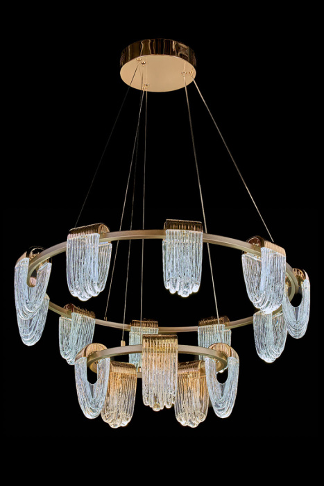 Подвесной светильник Leon Cascade LE7717/10+5 Gold