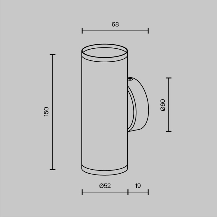 Настенный светильник Maytoni Focus S C068WL-02W