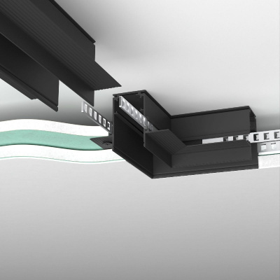 Коннектор угловой для встраиваемого шинопровода Elektrostandard Slim magnetic 4690389206658