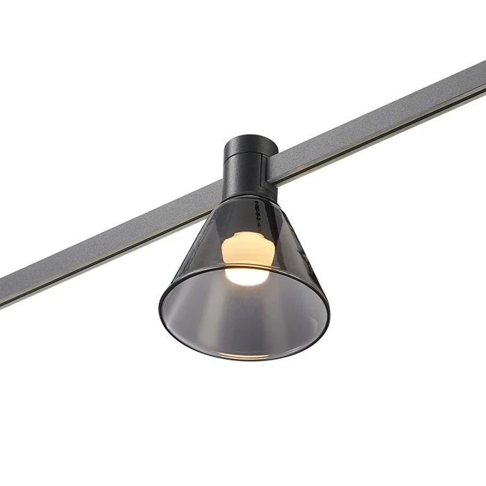 Магнитный трековый светильник FARM Черный LED 1*3W 3000K 78Lm Ra90 120 IP20 D90xH102 24 ST814.406.03