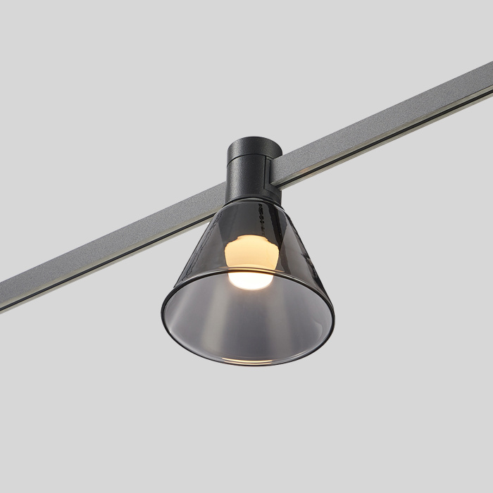 Магнитный трековый светильник FARM Черный LED 1*3W 3000K 78Lm Ra90 120 IP20 D90xH102 24 ST814.406.03