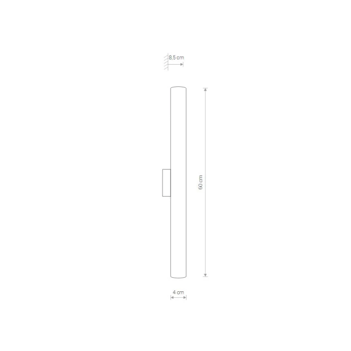 Настенный светильник Nowodvorski Ice Tube Led S Chrome 8118