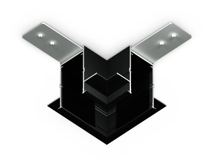 Коннектор угловой для встраиваемого шинопровода Magnetic 220V Ambrella light GL1040