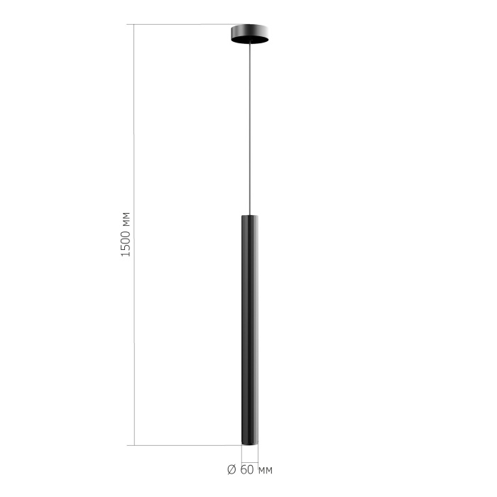 Светильник подвесной ST-Luce Черный/Черный, Золотистый LED 1*7W 3000K SL6210.403.01