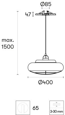 Подвесной светильник Leds C4 SUGAR