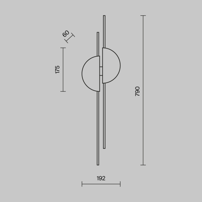 Бра Maytoni Skyline MOD179WL-L22BS4K1