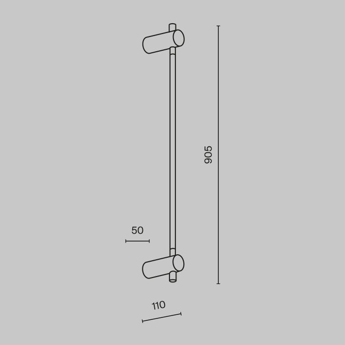 Бра Maytoni Rotta MOD413WL-L8B3K