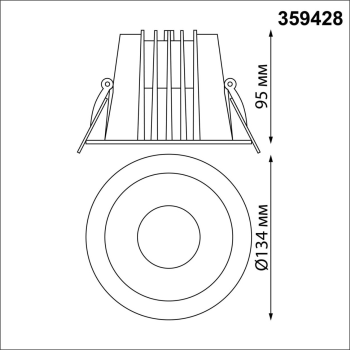Влагозащищенный светильник Novotech Lang 359428