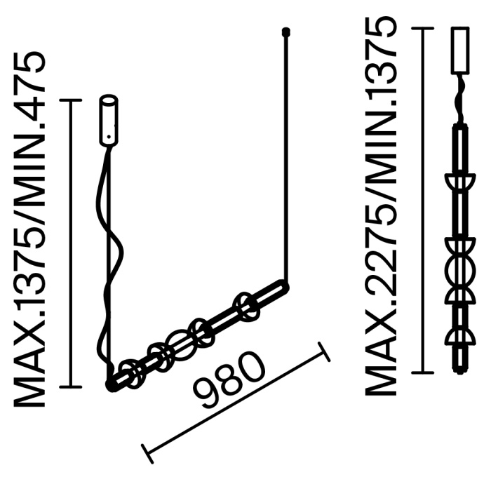 Подвесной светильник Maytoni Cosmo MOD210PL-L39BS3K
