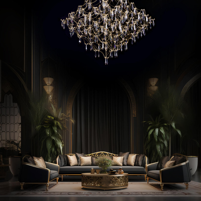 Подвесной светильник LOFT IT Mira 10259/1200 Gold Asfour