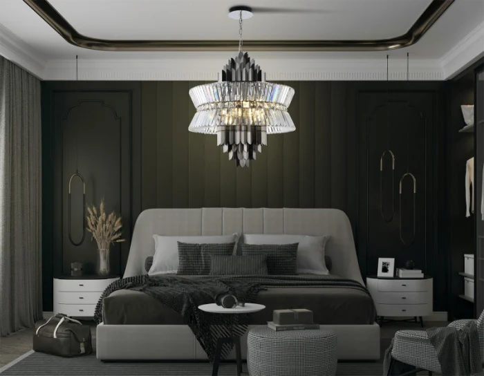 Подвесная люстра с хрусталем HIGH LIGHT AMBRELLA LIGHT LH41026