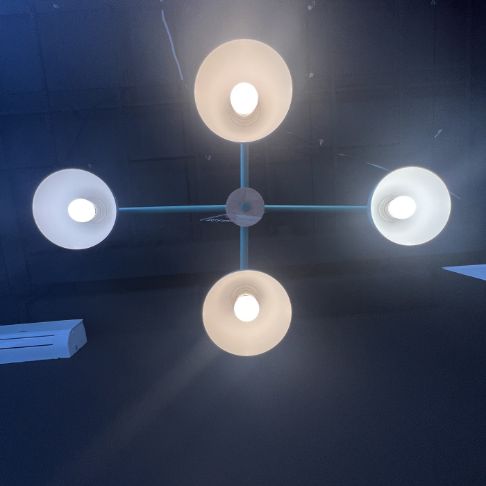 Люстра на штанге FANTA A 4 lights Green ImperiumLoft