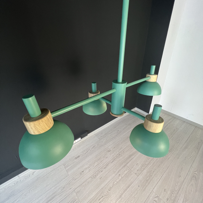 Люстра на штанге FANTA A 4 lights Green ImperiumLoft