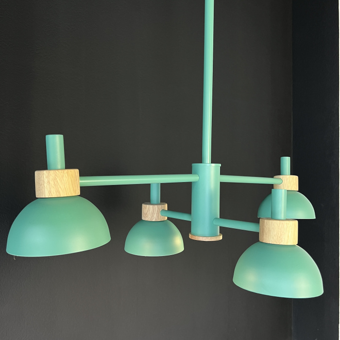 Люстра на штанге FANTA A 4 lights Green ImperiumLoft